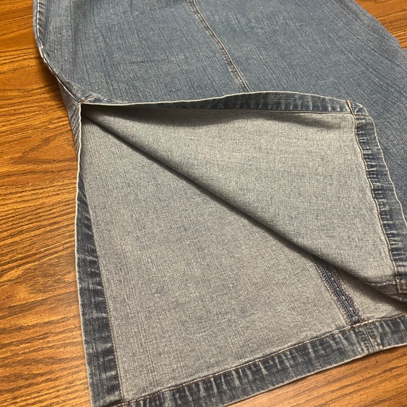 Jean skir maxi with slits on the sides, size 18 - Picture 8 of 9